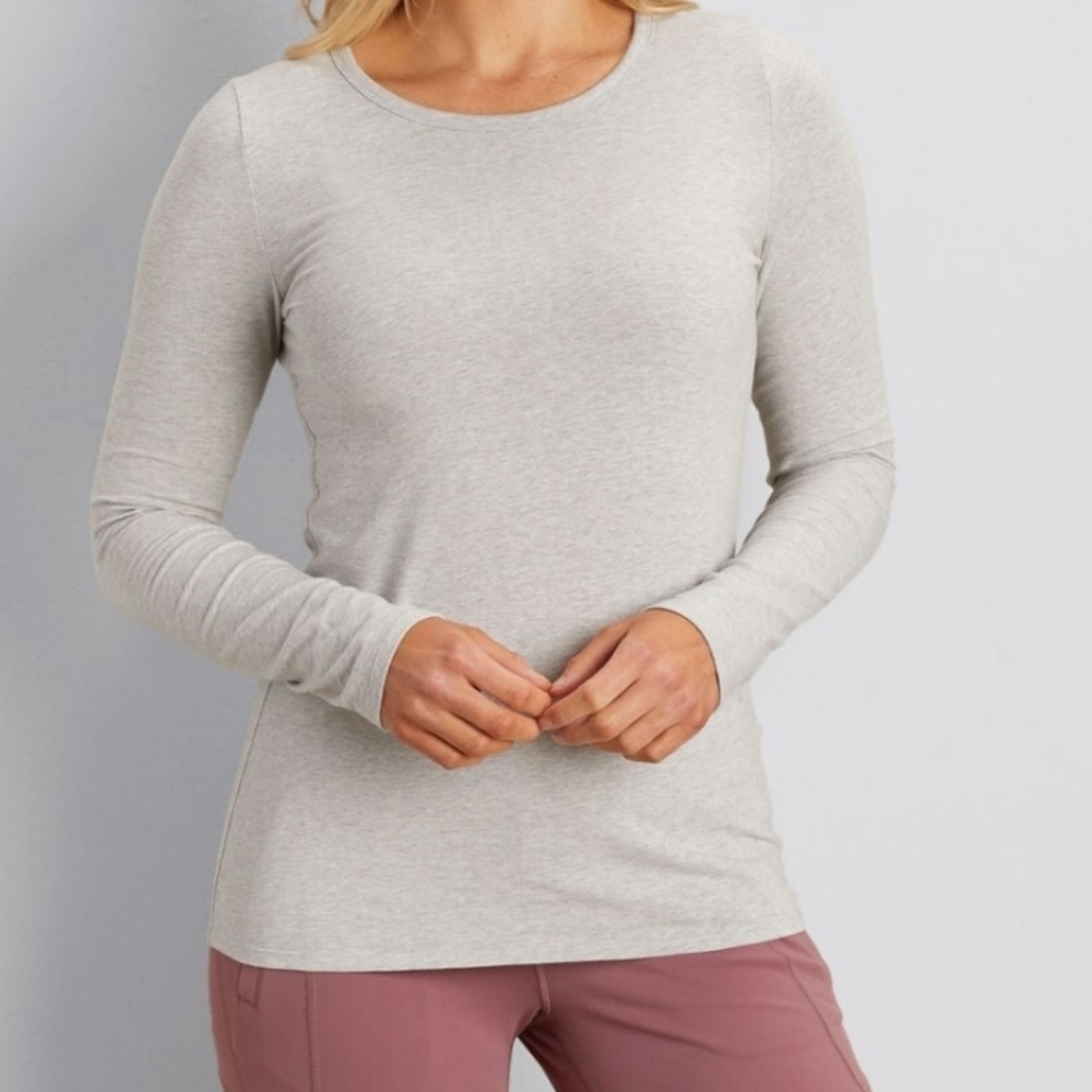 Duluth Trading Co Gray Women's Long Sleeve Top 1X